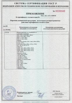 2017.10.11 Верхняя Пышма - Приложение к сертификату Изделия крепежные т.м. Tech-KREP из полимерных материалов. ТУ 2291-001-99151810-2012